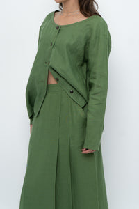 Vintage x Green Linen Set (XS, S)