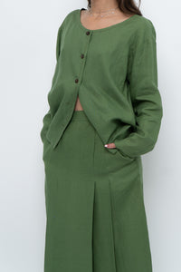 Vintage x Green Linen Set (XS, S)