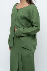 Vintage x Green Linen Set (XS, S)