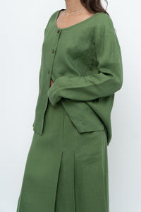 Vintage x Green Linen Set (XS, S)