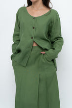 Load image into Gallery viewer, Vintage x Green Linen Set (XS, S)