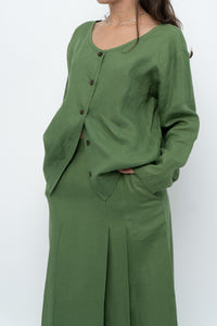 Vintage x Green Linen Set (XS, S)