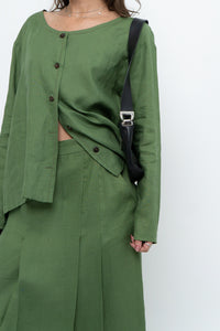 Vintage x Green Linen Set (XS, S)