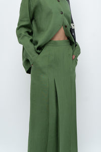 Vintage x Green Linen Set (XS, S)