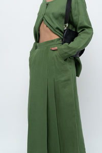 Vintage x Green Linen Set (XS, S)