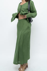 Vintage x Green Linen Set (XS, S)