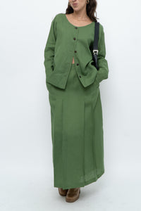 Vintage x Green Linen Set (XS, S)