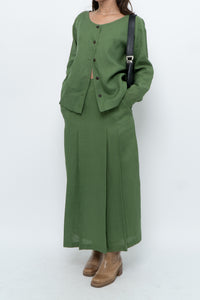 Vintage x Green Linen Set (XS, S)