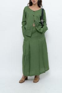 Vintage x Green Linen Set (XS, S)