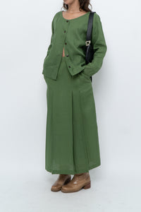 Vintage x Green Linen Set (XS, S)
