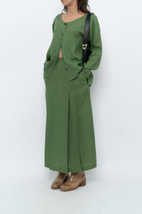 Vintage x Green Linen Set (XS, S)