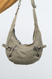 DIESEL x Olive Green Denim Purse