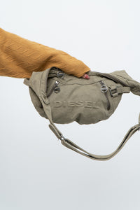 DIESEL x Olive Green Denim Purse