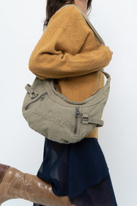 DIESEL x Olive Green Denim Purse