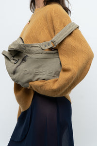 DIESEL x Olive Green Denim Purse