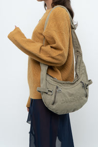DIESEL x Olive Green Denim Purse