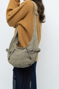 DIESEL x Olive Green Denim Purse