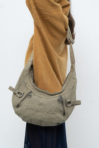 DIESEL x Olive Green Denim Purse