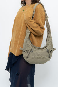 DIESEL x Olive Green Denim Purse