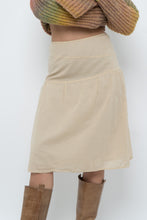 Load image into Gallery viewer, Vintage x Beige Soft Midi Skirt (XS)