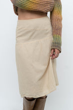 Load image into Gallery viewer, Vintage x Beige Soft Midi Skirt (XS)