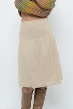Load image into Gallery viewer, Vintage x Beige Soft Midi Skirt (XS)
