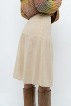 Load image into Gallery viewer, Vintage x Beige Soft Midi Skirt (XS)