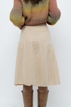 Load image into Gallery viewer, Vintage x Beige Soft Midi Skirt (XS)