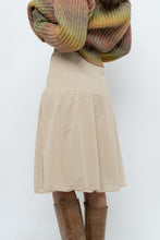 Load image into Gallery viewer, Vintage x Beige Soft Midi Skirt (XS)