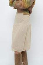 Load image into Gallery viewer, Vintage x Beige Soft Midi Skirt (XS)