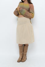 Load image into Gallery viewer, Vintage x Beige Soft Midi Skirt (XS)