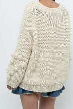 Load image into Gallery viewer, Modern x Cream Chunky Knit Heart Oversized Sweater (XS-L)