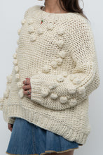Load image into Gallery viewer, Modern x Cream Chunky Knit Heart Oversized Sweater (XS-L)
