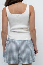 Load image into Gallery viewer, Vintage x Cream Soft Ribbed Knit Sleeveless Top (S, M)