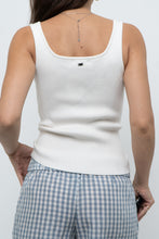 Load image into Gallery viewer, Vintage x Cream Soft Ribbed Knit Sleeveless Top (S, M)