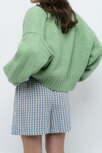 Load image into Gallery viewer, Modern x ZARA Light Green Oversized Wool Knit Cardigan (XS-M)