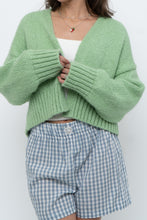 Load image into Gallery viewer, Modern x ZARA Light Green Oversized Wool Knit Cardigan (XS-M)