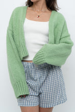 Load image into Gallery viewer, Modern x ZARA Light Green Oversized Wool Knit Cardigan (XS-M)