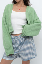 Load image into Gallery viewer, Modern x ZARA Light Green Oversized Wool Knit Cardigan (XS-M)