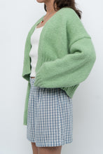 Load image into Gallery viewer, Modern x ZARA Light Green Oversized Wool Knit Cardigan (XS-M)