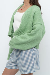 Modern x ZARA Light Green Oversized Wool Knit Cardigan (XS-M)