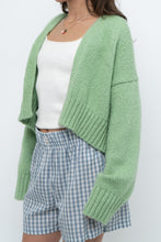 Load image into Gallery viewer, Modern x ZARA Light Green Oversized Wool Knit Cardigan (XS-M)