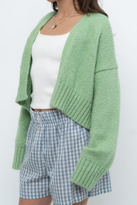 Modern x ZARA Light Green Oversized Wool Knit Cardigan (XS-M)