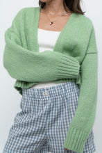 Load image into Gallery viewer, Modern x ZARA Light Green Oversized Wool Knit Cardigan (XS-M)