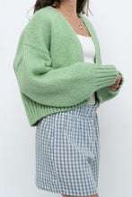 Load image into Gallery viewer, Modern x ZARA Light Green Oversized Wool Knit Cardigan (XS-M)