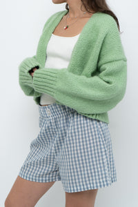 Modern x ZARA Light Green Oversized Wool Knit Cardigan (XS-M)