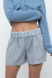 Modern x Blue Gingham Boxer Short (S)