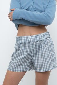 Modern x Blue Gingham Boxer Short (S)