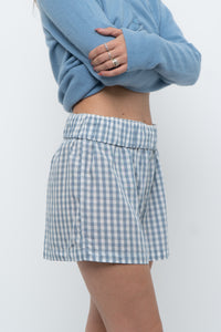 Modern x Blue Gingham Boxer Short (S)
