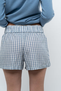 Modern x Blue Gingham Boxer Short (S)